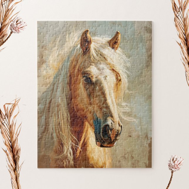 Palomino Horse Portrait Puzzle (Von Creator hochgeladen)