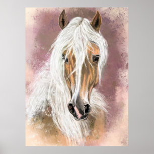 Palomino Horse Poster - Malerei