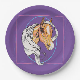 Palomino (lila) pappteller