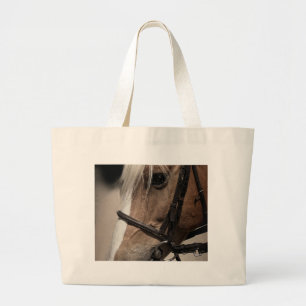 Palomino Pferd in Bridle Jumbo Stoffbeutel