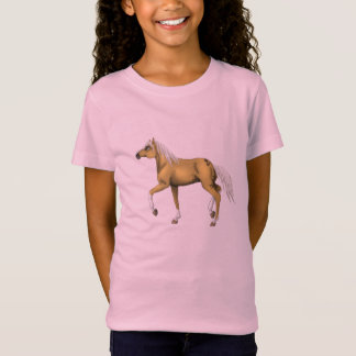 Palomino-Pferdemädchen-T - Shirt