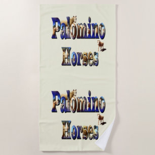Palomino Pferdename aus Palomino-Bildern, Strandtuch