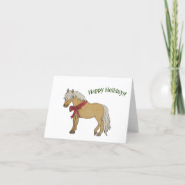 Palomino Pony Holiday Card Dankeskarte