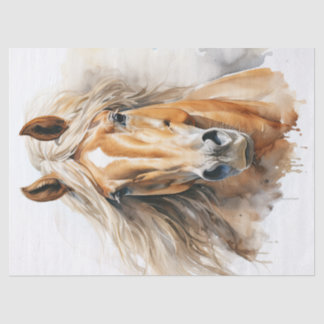 Palomino Rosskutsche Seidenpapier