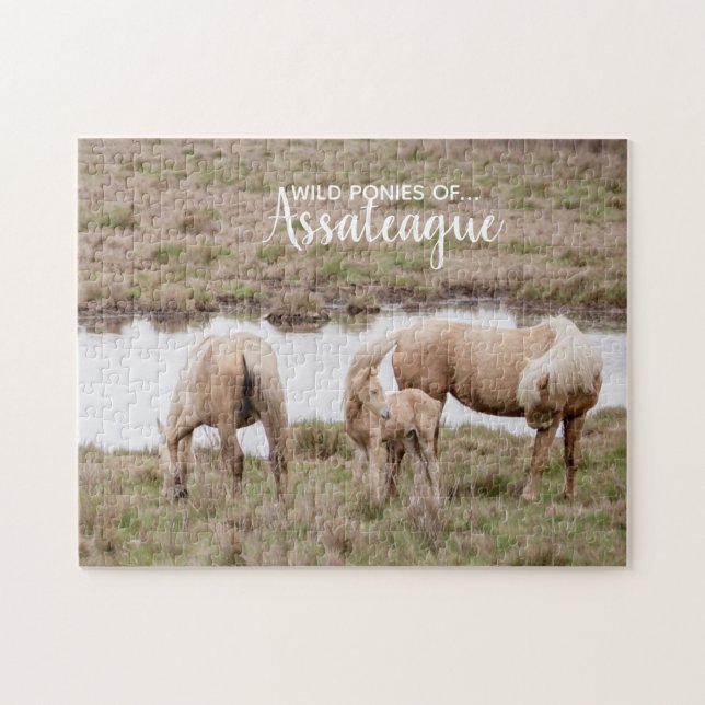 Palomino Wild Ponies of Assateague Puzzle (Horizontal)