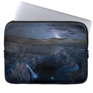 Palouse Falls Park & Milchstraße   Bundesstaat Was Laptopschutzhülle