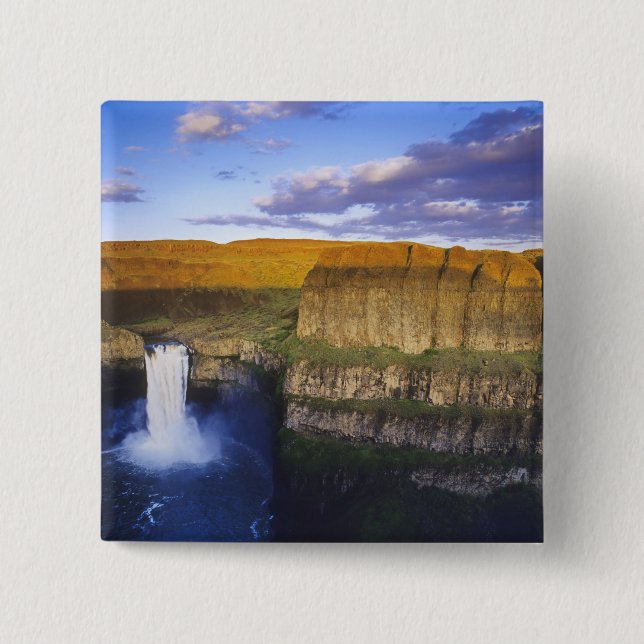 Palouse Falls Staat Park in Washington Button (Vorderseite)