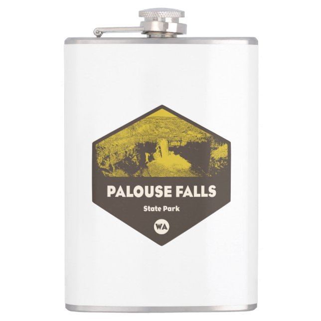 Palouse Falls Staat Park Washington Flachmann (Vorderseite)