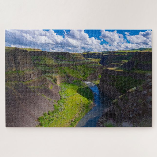 Palouse River Canyon Washington Staat Schwierigkei Puzzle (Horizontal)