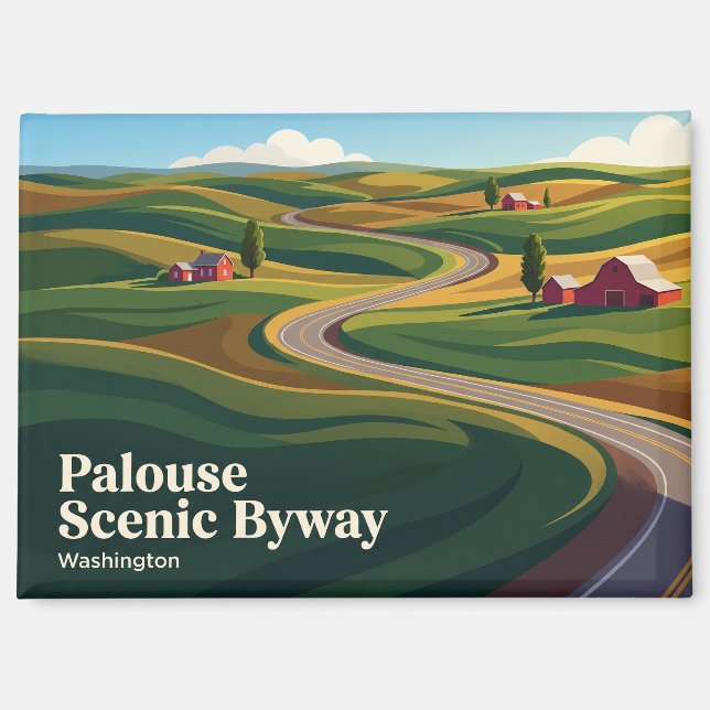 Palouse Scenic Byway USA Magnet (Vorderseite)