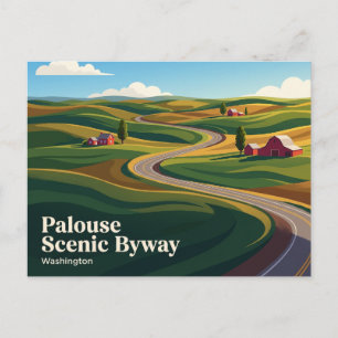 Palouse Scenic Byway USA Postkarte