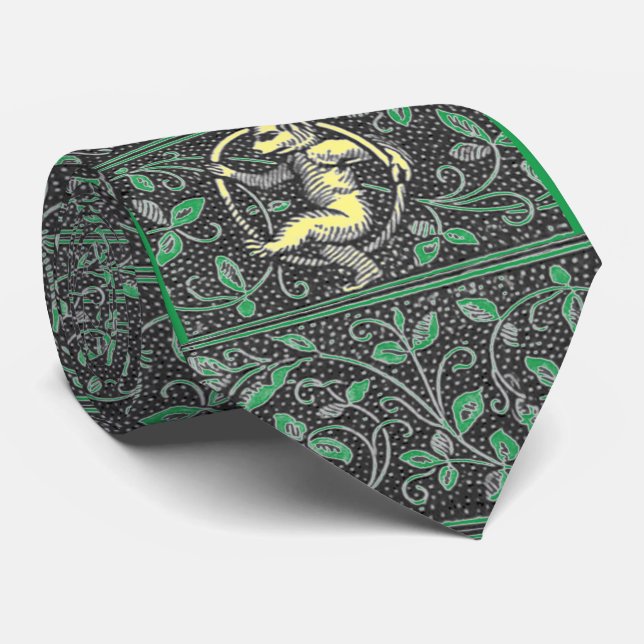 Paltock - Wilkins Bear Green Neck Tie Krawatte (Gerollt)