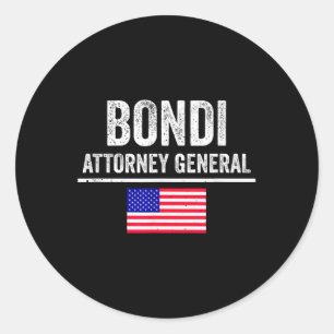 Pam Bondi Generalstaatsanwalt von Präsident Trump Runder Aufkleber