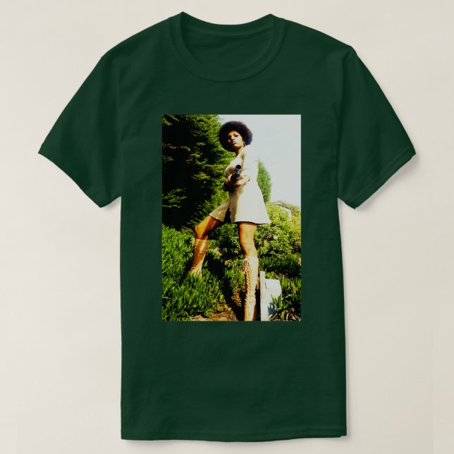 Pam Coffy Foxy Sheba Blaxploitation 1972 T-Shirt (Design vorne)