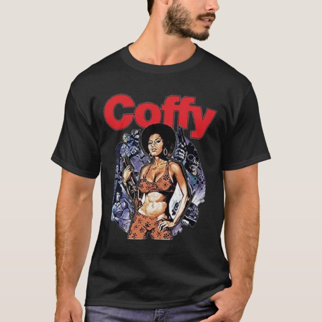 Pam Grier - Pop Art Fan Coffy T-Shirt (Vorderseite)
