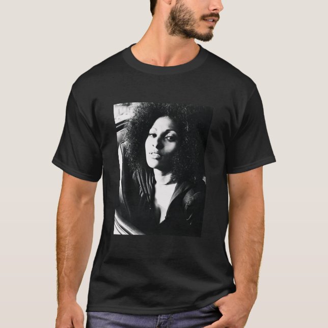 Pam Hit Man Blaxploitation 1972 v6 T-Shirt (Vorderseite)