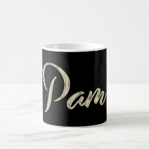Pam white gold Handwriting Tasse Kaffeetasse