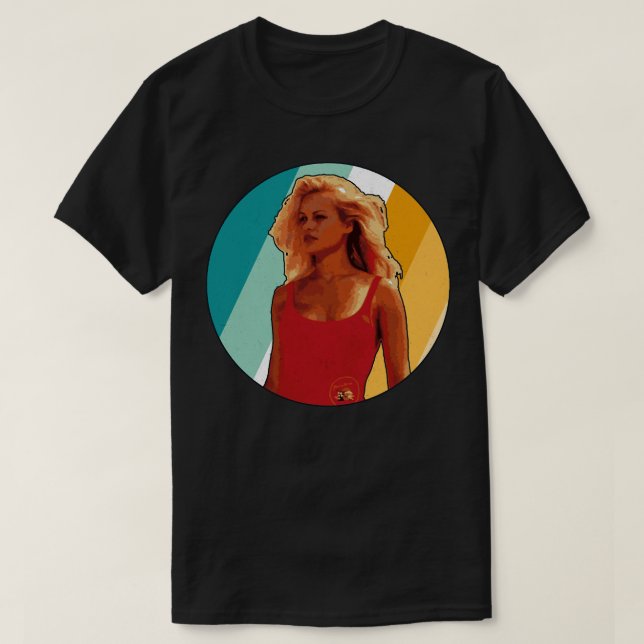 Pamela anderson - Baywatch Retro T-Shirt (Design vorne)