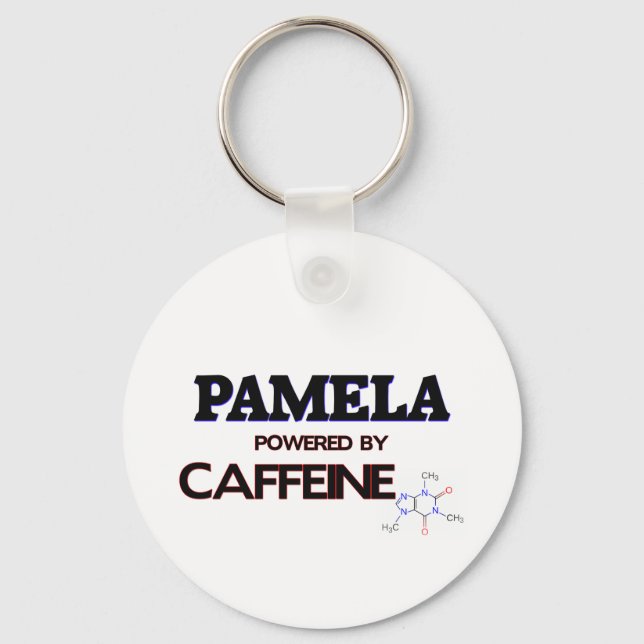 Pamela powered by Coffein Schlüsselanhänger (Vorderseite)