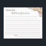 Pampa Grass Wedding Advice Card Dusche Flyer<br><div class="desc">Fügen Sie Ihre Informationen hinzu und für weitere Anpassungen,  klicken Sie auf den Link "Klicken Sie auf,  um weiter anzupassen". ~ Karo-Sammlung für passende Spiele,  Einladung,  Zeichen und mehr ~</div>
