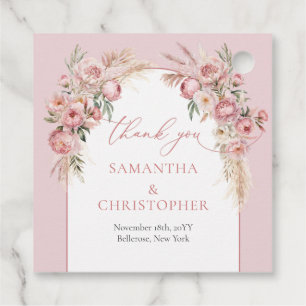 Pampas blauer Stachelbäume Geschenkanhänger