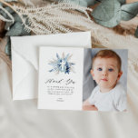 Pampas erste kommunale Foto danke Karte<br><div class="desc">elegantes Rahmen Aquarellpampas Gras Foto-Karte Design. Text und Wortlaut können zusammen mit anderen Merkmalen dieses Designs angepasst werden.</div>