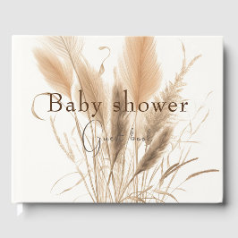 Pampas Gras Baby Dusche Gästebuch