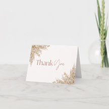 Pampas Gras Baby Shower Dankeskarten | Neutral 
