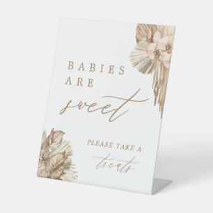 Pampas Gras Babys sind süß, nehmen Sie eine Lecker Sockelschild