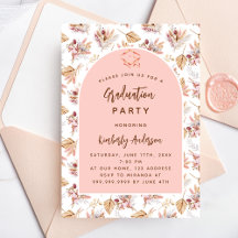 Pampas Gras Blume Rose Gold Graduierungsparty