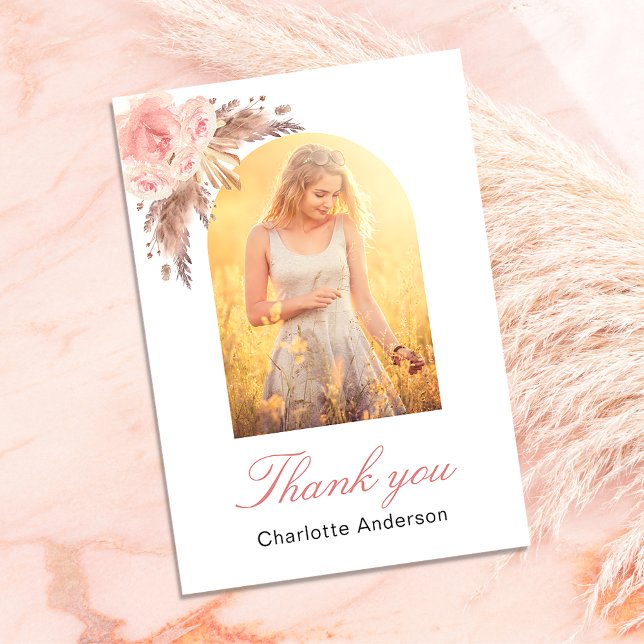 Pampas Gras Blütenflora Foto Dank Karte (Von Creator hochgeladen)