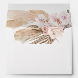 Pampas Gras bohemian Umschlag 12x18 Karte