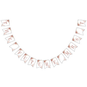 Pampas Gras Boho Chic Terrakotta Brautparty Wimpelkette