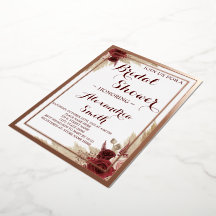 Pampas Gras Brautdusche Rose Gold