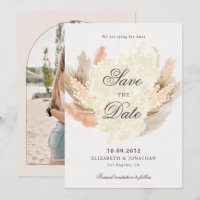 Pampas Gras getrocknete Blume Boho Foto