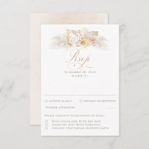 Pampas Gras getrocknete Foliage Hochzeit RSVP