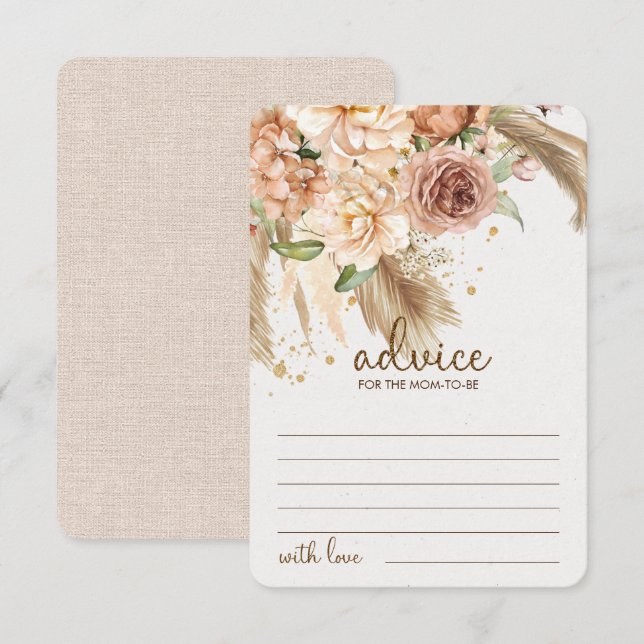 Pampas Gras Ratschläge für Eltern Abschlusskarte Begleitkarte (Vorne/Hinten)