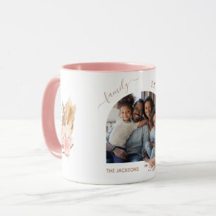 Pampas Gras Rose Gold rosa Blume Foto Tasse
