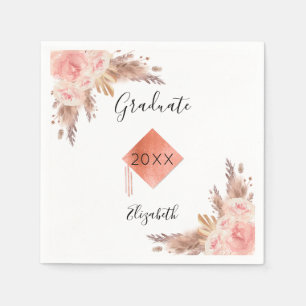 Pampas Gras Rose Goldblume Serviette