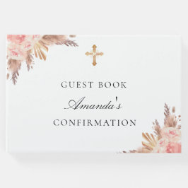 Pampas-Gras-Rose Goldmädchen Gästebuch