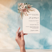 Pampas-Gras-Rose-Hochzeit