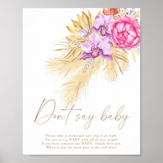 Pampas Gras - Sag kein Baby Poster (Vorne)