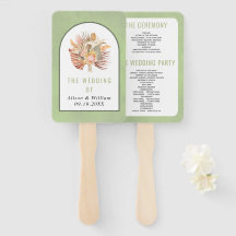 Pampas-Gras-Trauung-Programm für getrocknete Palme