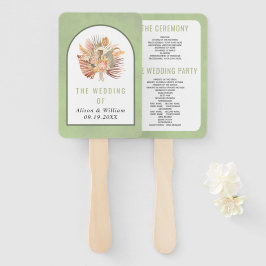 Pampas-Gras-Trauung-Programm für getrocknete Palme Fächer