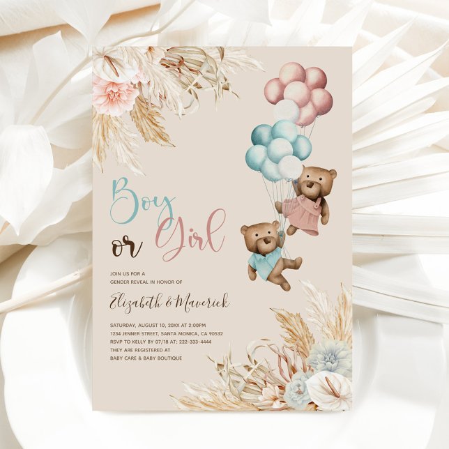 Pampas Grasbärengeschlecht - Einladung (Von Creator hochgeladen)