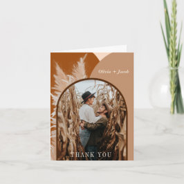 Pampas Grass and Arches Vielen Dank Dankeskarte