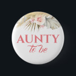 Pampas Grass and Pink Blume Kinderdusche Button<br><div class="desc">Duschknöpfe für Kinder in Rosa</div>