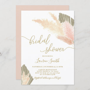 Pampas Grass Blüte Bridal Dusche Einladung