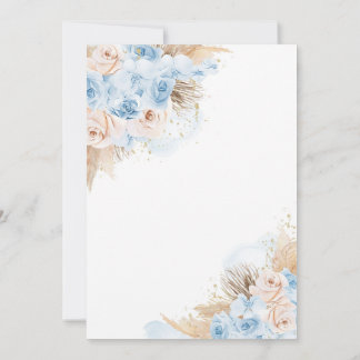 Pampas Grass Bohemisch Tropical Desert Baby Dusche Einladung