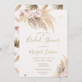 Pampas Grass Bohemisch Wüste Brautparty Einladung